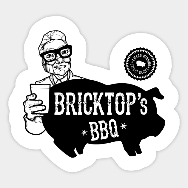 Bricktop's BBQ 2 Sticker by Seventoes